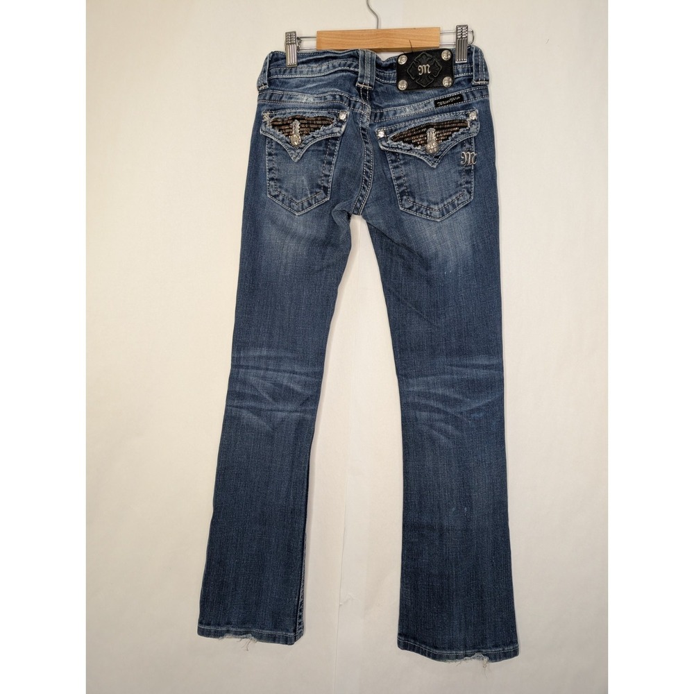 Miss Me Jeans Vintage Y2K JP5189B2 Bootcut Embellished bling pockets Sz 25